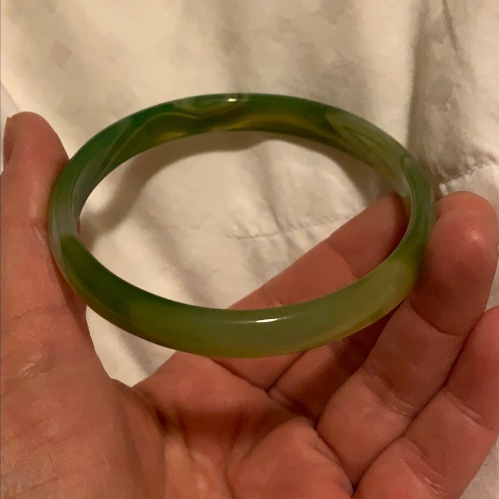RARE Jadeite Type A Icy Jade Kaleidoscopic Bangle